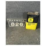 Farmall 826 Emblem & John Deere Hydraulic Fluid