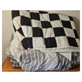 Comforter, and Checkered Blanket