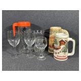 Beer Steins, Glass Coffee Pot