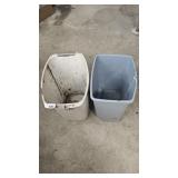 3 - 13 Gallon Plastic Trash Cans-Used