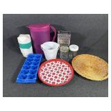 Plastic Tupperware Pitcher, Cheese Grater, Ice