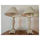 Grey Ceramic Lamps with Shades