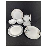 Corelle Black and White Dishes, Assorted Plates