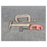 Heavy Duty Pipe Cutter. Gaint C Clamp.