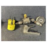 Hole Saws(3) Craftsman Stapler, Wire Brush