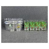 Christmas Glasses, Plastic Tumbler Cups