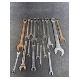 Collection of Standard Combination Wrenches