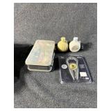 Small Tackle Box with Fishing Items & More