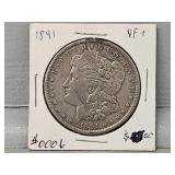 1891 Morgan Silver Dollar