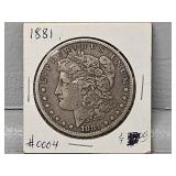 1881 Morgan Silver Dollar