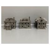 Small Decorative Houses, Pewter and 98% tin