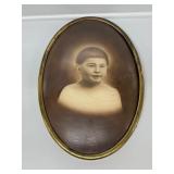 Oval Bubble Glass Frame