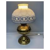 Antique Electrified Rayo Brass Lamp