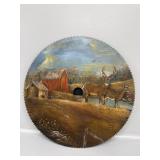 Hand Painted Saw Blade