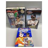 NASCAR Dale Earnhardt figure & cereal boxes