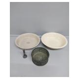 McCoy Serving Bowl, Roseville Deep Pie plate