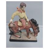 Rodeo Cowboy On A Bronco Figurine