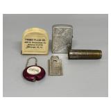 Zippo Lighter, Schadcre Tire Gauge
