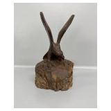 Hand Carved Wood Eagle