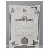 1922 Peace Dollar and Readers Digest Stamp