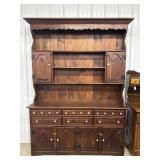 Mid Century Wood Kitchen Hutch