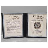 U.S. Navy Tribute 2001 Silver Eagle Dollar