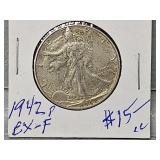 1942 Walking Liberty Half Dollar