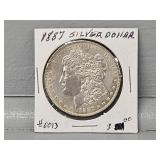 1887 Morgan Silver Dollar