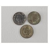 Indian Head Pennies(3)