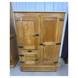 Gold Metal Antique Refridgerator