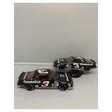 Two NASCAR collectibles.