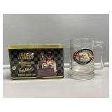 NASCAR Dale Earnhardt Metal collector cards & mug