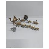 Brass Figurines of A Camel Caravan
