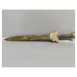 Chinese Archaic Bronze And Jade Sward