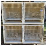 4 Compartment Animal Cage on Wheels