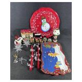 Candle Holder, Snowman Figures, Ornaments, M&M