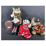 Christmas Angel, Snowman Candle Holder, Candy