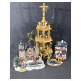 Christmas Village Barn, Fiberoptic House, Deer