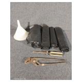 Partial Rolls of Trash Bags Assorted Sizes