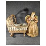 Doll in Cradle, Angel Topper