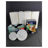 Paper Towel, Trash Bags and Lightbulb