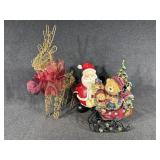 Ceramic Christmas Tree, Reindeer, Santa