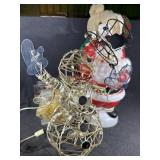 Santa Blowmold, Snowman, Glass Blocks, Polar Bear