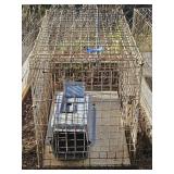 Wired Animal Crate, Small Plastic Transport Crate