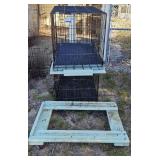 Wire Animal Crates with Wooden Base