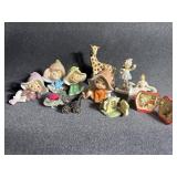 Homco Pixie Elves (4), Apple and Teapot characters