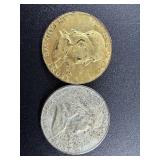 1954 & 1962 Franklin Half Dollars