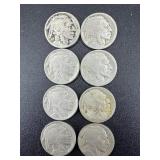 Buffalo Nickels (8)