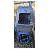 Plastic Transport Animal Crate, Plastic Litter Box