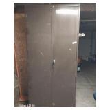 Brown Metal Cabinet 5 Drawers